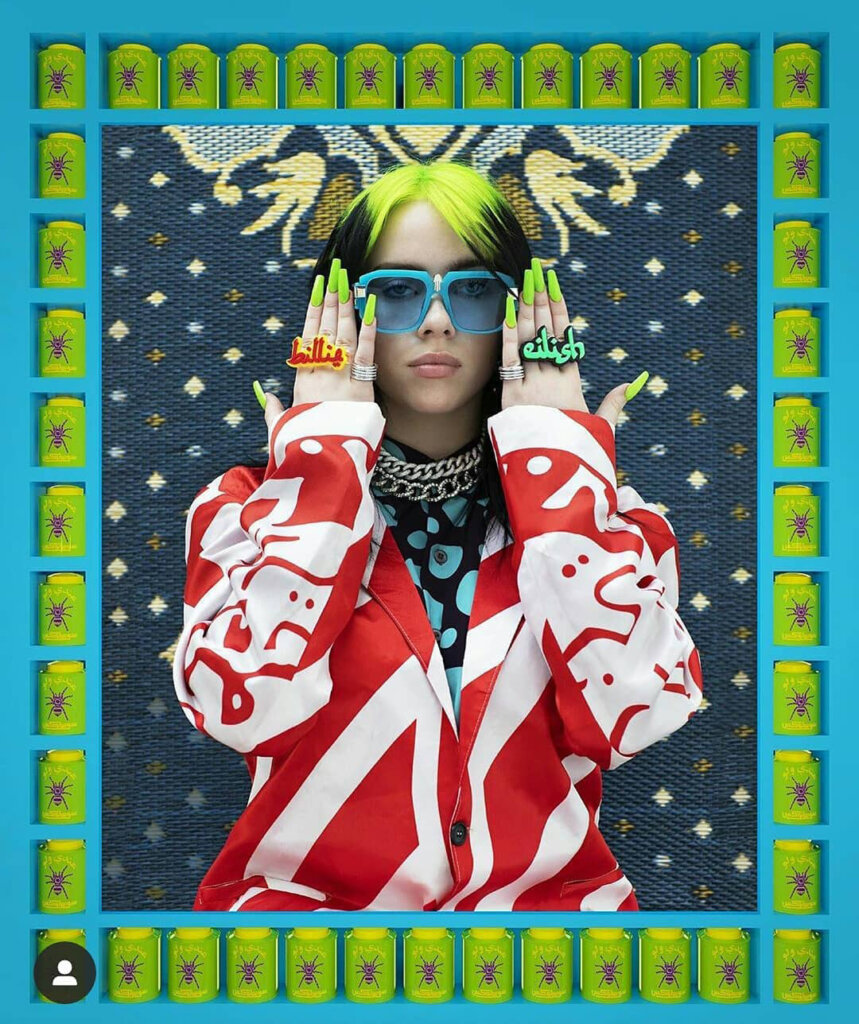 Billie Eilish" for Vogue shoot USA, LA 2019  Courtesy of Hassan Hajjaj