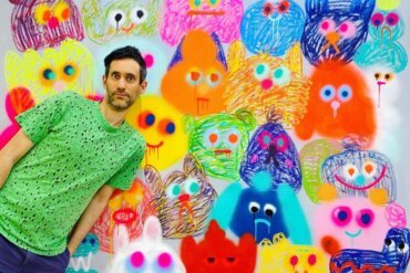 Jon Burgerman photo of artist