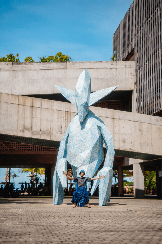 FUTURA2000 Unveils ‘Pointman - River Warrior’ Sculpture At Potato Head Bali